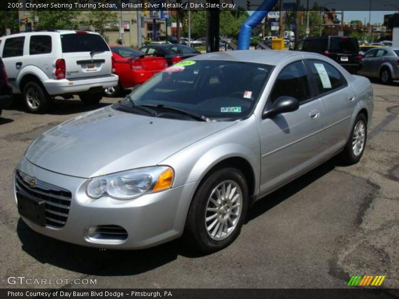 Brilliant Silver Metallic / Dark Slate Gray 2005 Chrysler Sebring Touring Sedan