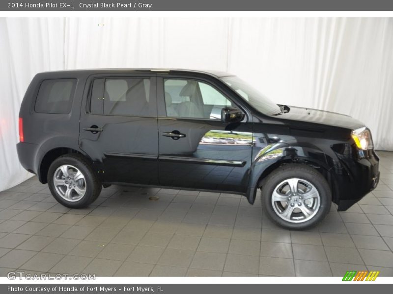 Crystal Black Pearl / Gray 2014 Honda Pilot EX-L