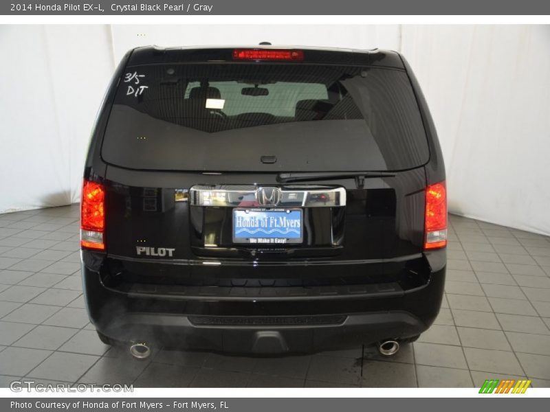 Crystal Black Pearl / Gray 2014 Honda Pilot EX-L