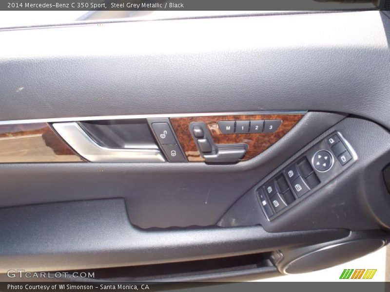 Steel Grey Metallic / Black 2014 Mercedes-Benz C 350 Sport