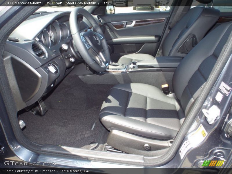 Steel Grey Metallic / Black 2014 Mercedes-Benz C 350 Sport