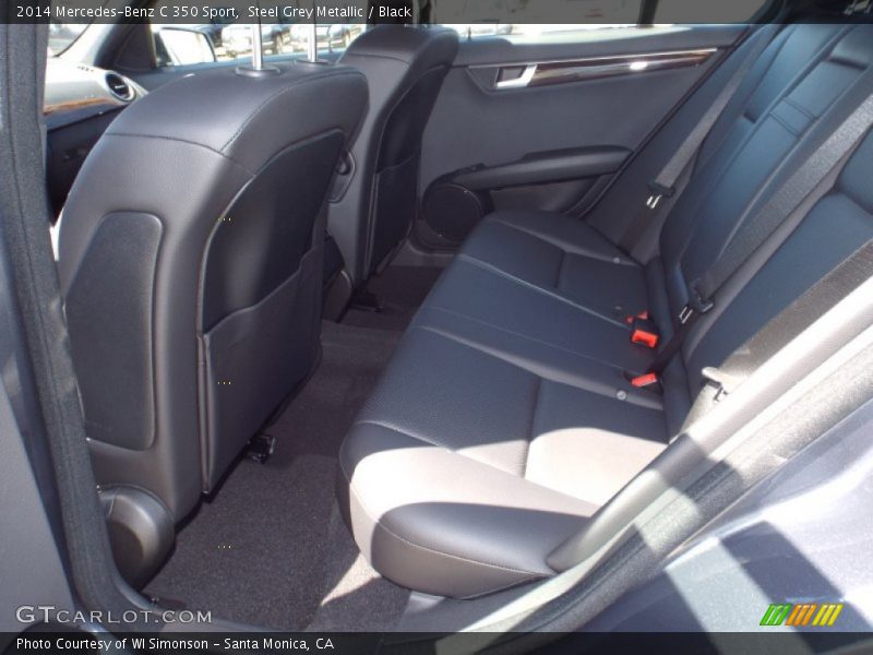Steel Grey Metallic / Black 2014 Mercedes-Benz C 350 Sport
