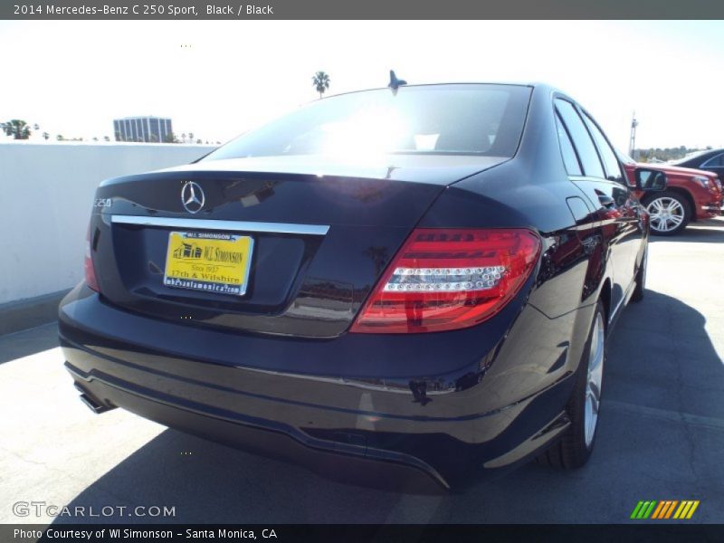 Black / Black 2014 Mercedes-Benz C 250 Sport