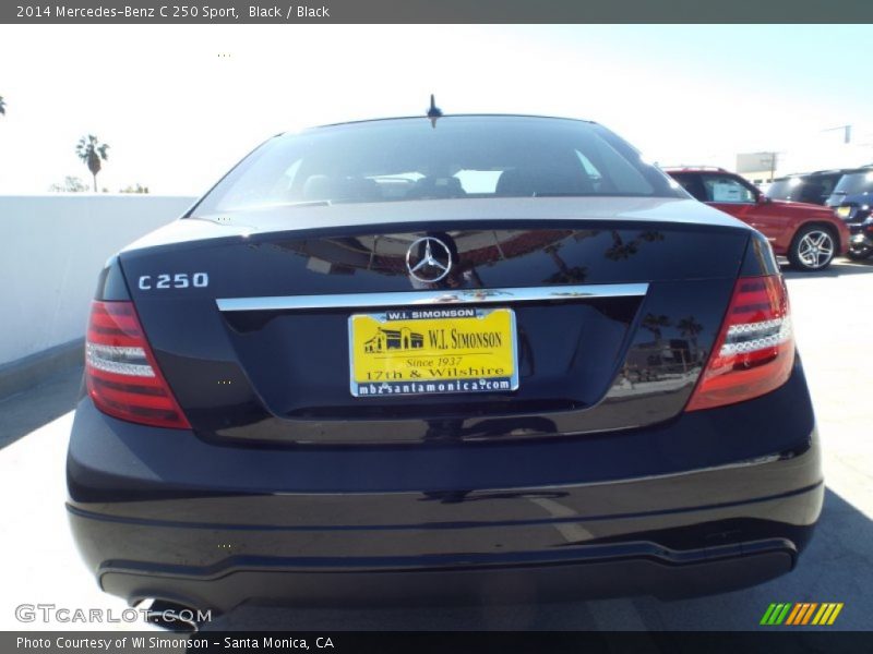 Black / Black 2014 Mercedes-Benz C 250 Sport