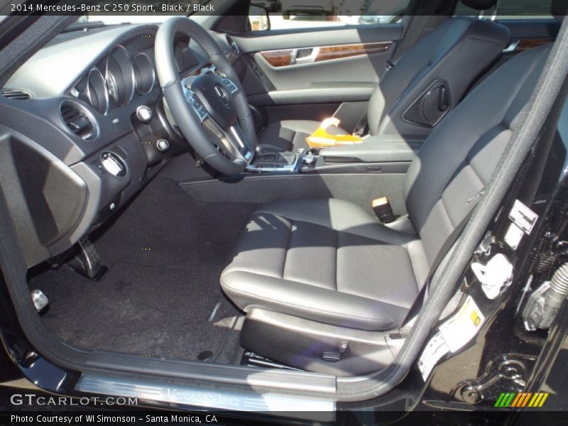 Black / Black 2014 Mercedes-Benz C 250 Sport