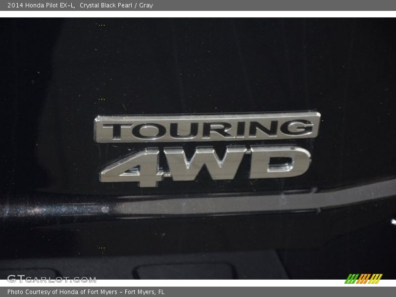 Crystal Black Pearl / Gray 2014 Honda Pilot EX-L