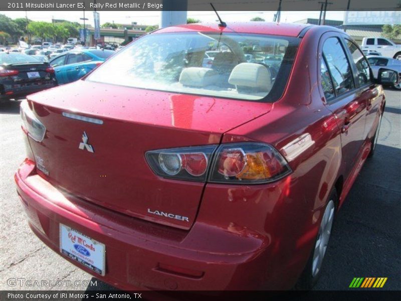 Rally Red Metallic / Beige 2011 Mitsubishi Lancer ES
