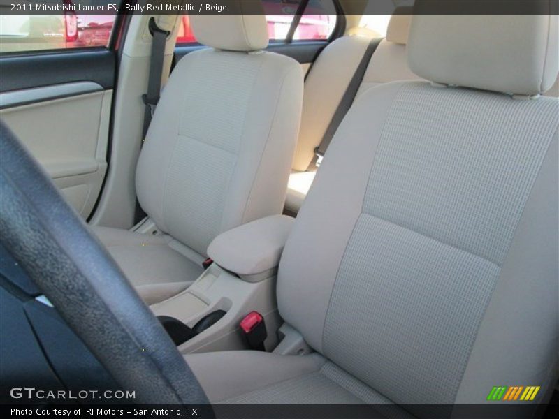 Rally Red Metallic / Beige 2011 Mitsubishi Lancer ES