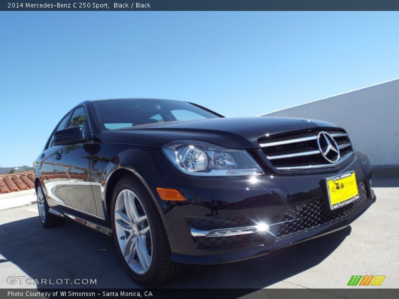 Black / Black 2014 Mercedes-Benz C 250 Sport