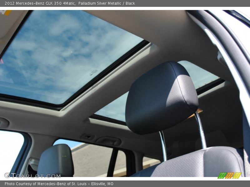 Palladium Silver Metallic / Black 2012 Mercedes-Benz GLK 350 4Matic