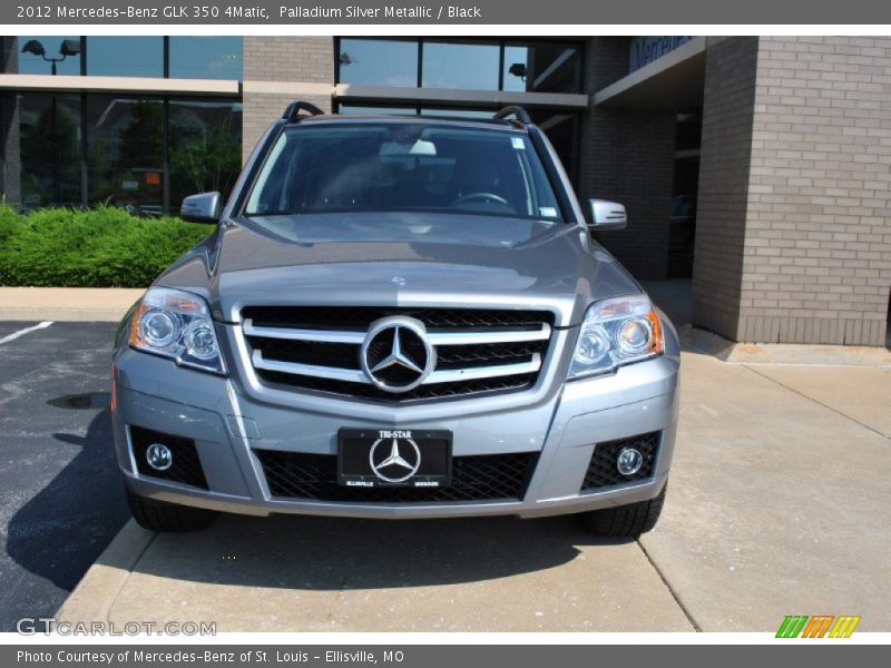 Palladium Silver Metallic / Black 2012 Mercedes-Benz GLK 350 4Matic