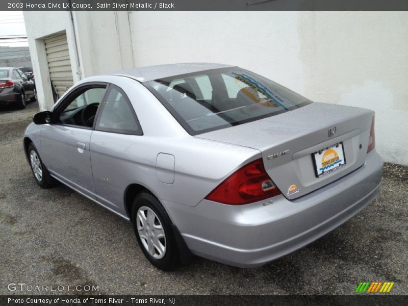 Satin Silver Metallic / Black 2003 Honda Civic LX Coupe