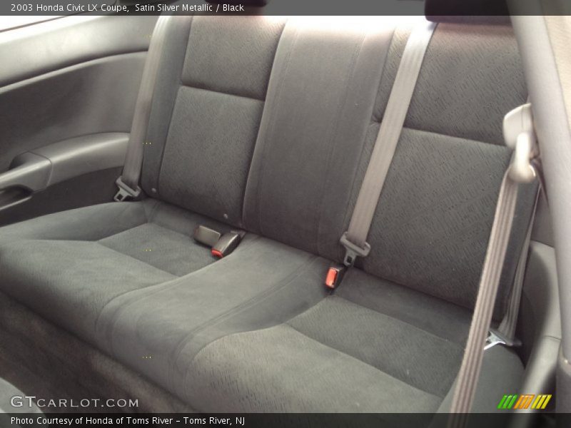 Satin Silver Metallic / Black 2003 Honda Civic LX Coupe