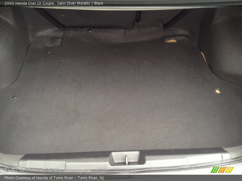 Satin Silver Metallic / Black 2003 Honda Civic LX Coupe