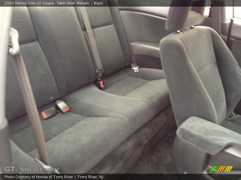 Satin Silver Metallic / Black 2003 Honda Civic LX Coupe