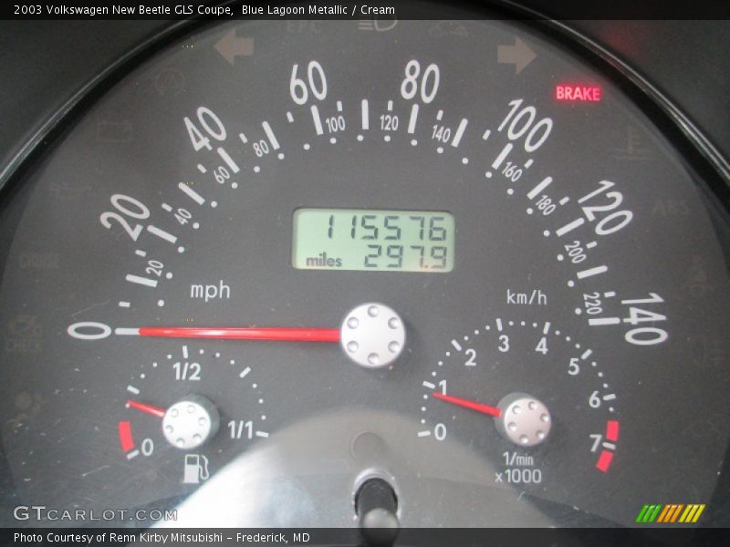 Blue Lagoon Metallic / Cream 2003 Volkswagen New Beetle GLS Coupe