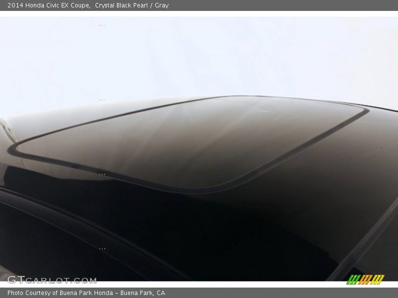 Crystal Black Pearl / Gray 2014 Honda Civic EX Coupe
