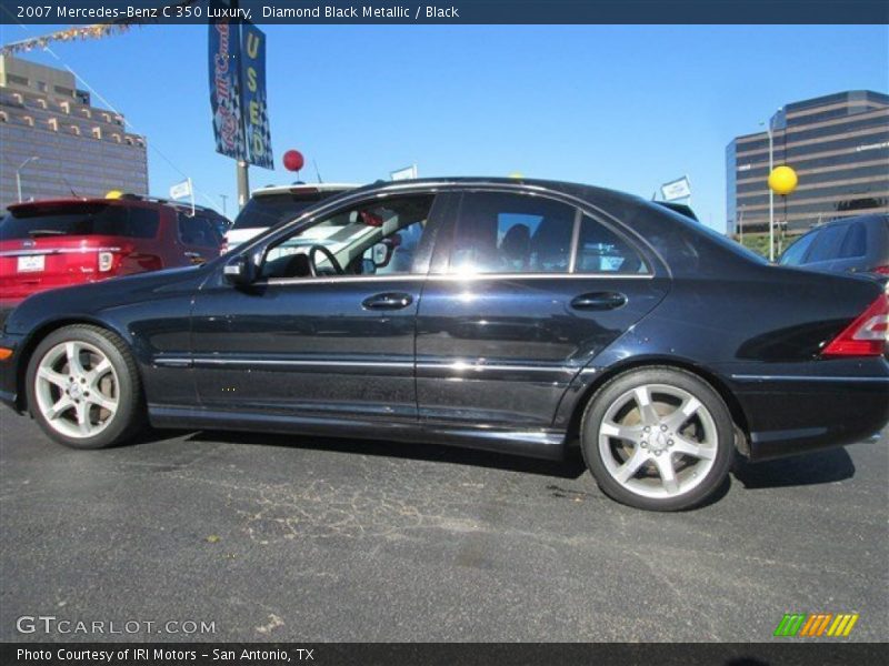 Diamond Black Metallic / Black 2007 Mercedes-Benz C 350 Luxury