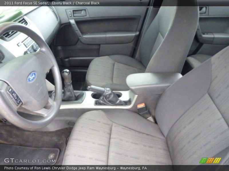 Ebony Black / Charcoal Black 2011 Ford Focus SE Sedan