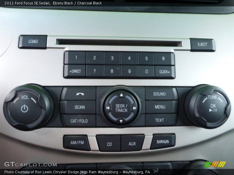 Ebony Black / Charcoal Black 2011 Ford Focus SE Sedan