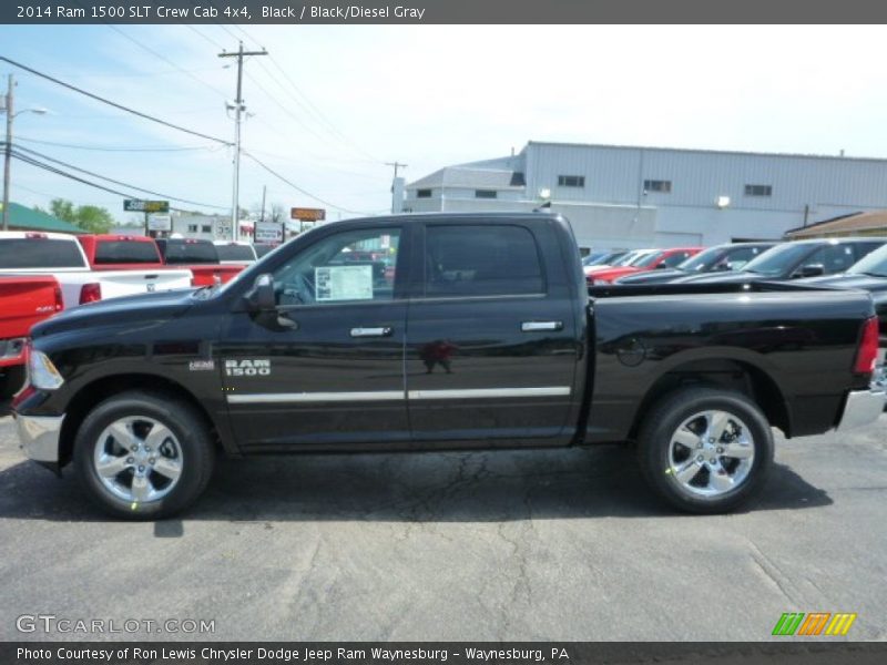 Black / Black/Diesel Gray 2014 Ram 1500 SLT Crew Cab 4x4