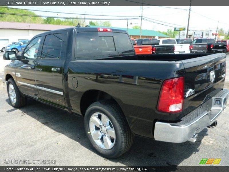 Black / Black/Diesel Gray 2014 Ram 1500 SLT Crew Cab 4x4