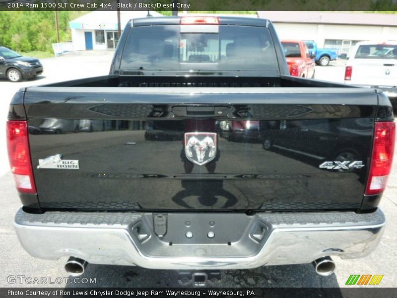 Black / Black/Diesel Gray 2014 Ram 1500 SLT Crew Cab 4x4