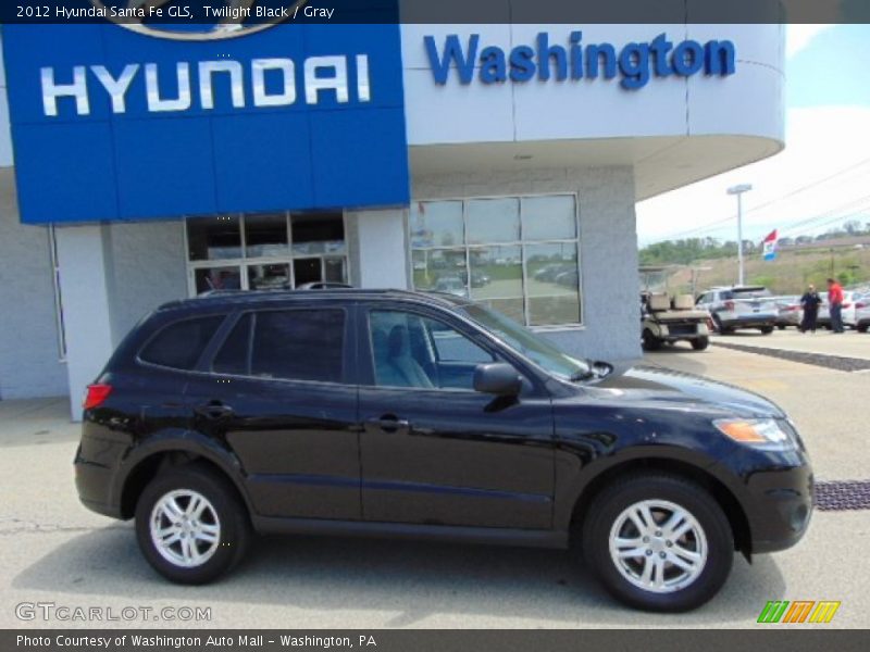 Twilight Black / Gray 2012 Hyundai Santa Fe GLS