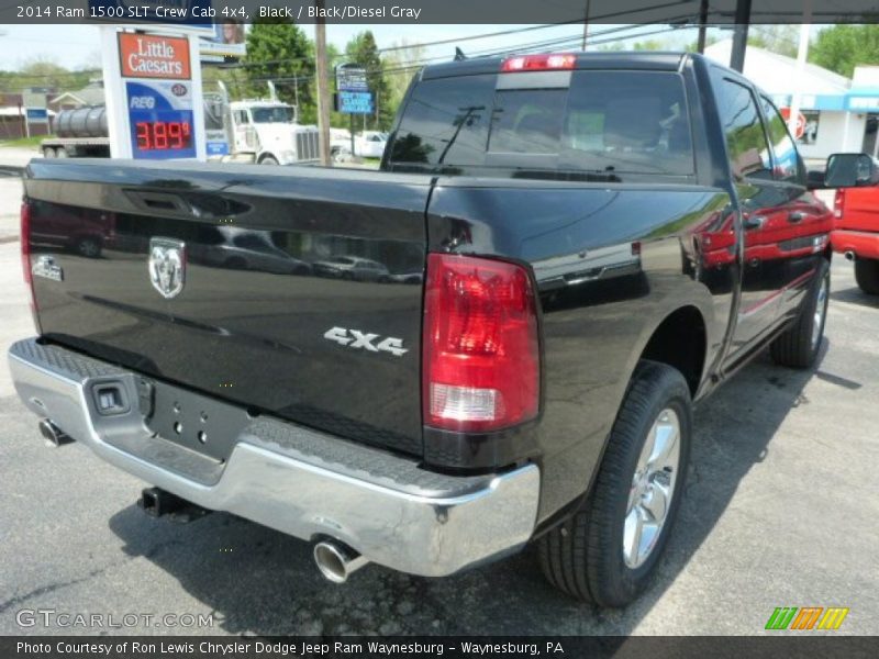 Black / Black/Diesel Gray 2014 Ram 1500 SLT Crew Cab 4x4