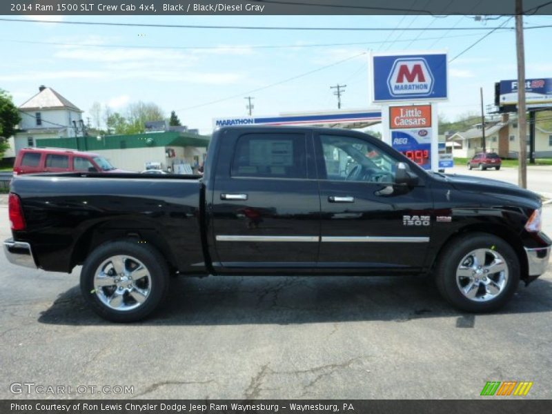 Black / Black/Diesel Gray 2014 Ram 1500 SLT Crew Cab 4x4
