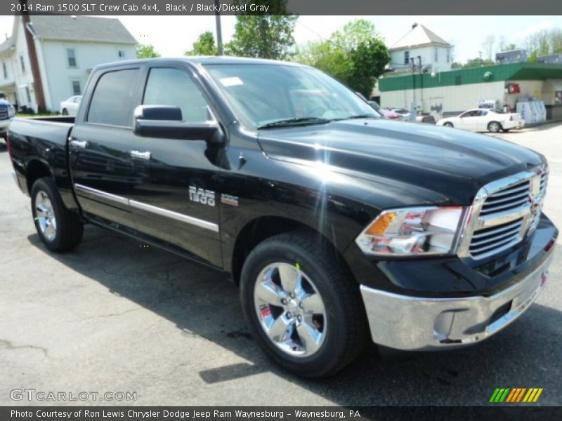 Black / Black/Diesel Gray 2014 Ram 1500 SLT Crew Cab 4x4