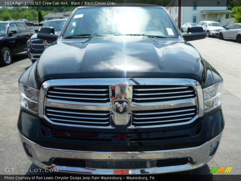 Black / Black/Diesel Gray 2014 Ram 1500 SLT Crew Cab 4x4