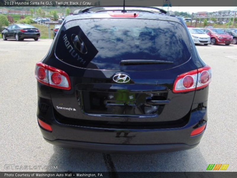 Twilight Black / Gray 2012 Hyundai Santa Fe GLS