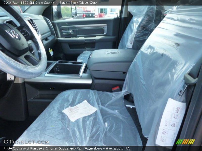 Black / Black/Diesel Gray 2014 Ram 1500 SLT Crew Cab 4x4
