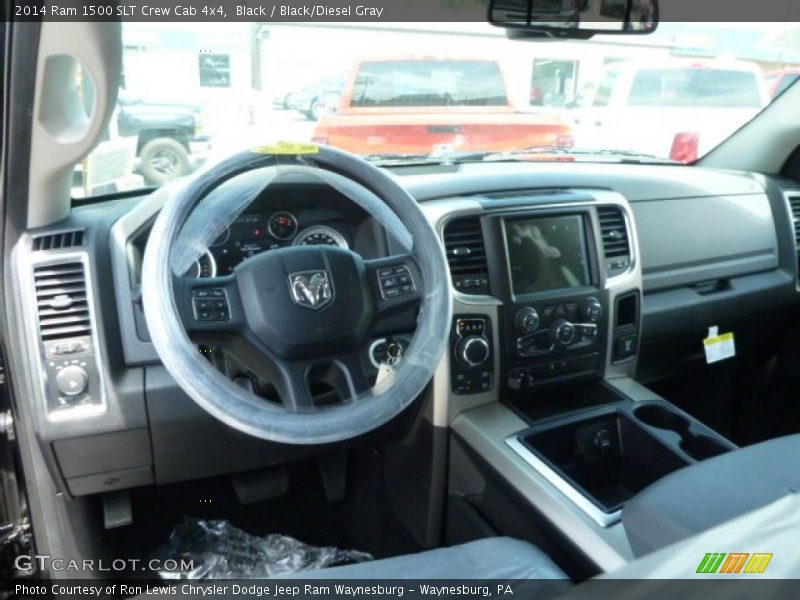 Black / Black/Diesel Gray 2014 Ram 1500 SLT Crew Cab 4x4