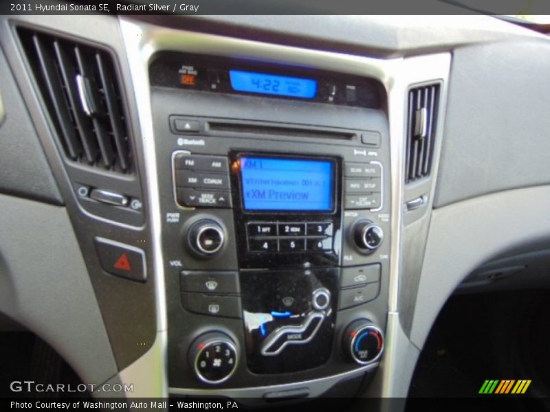 Radiant Silver / Gray 2011 Hyundai Sonata SE