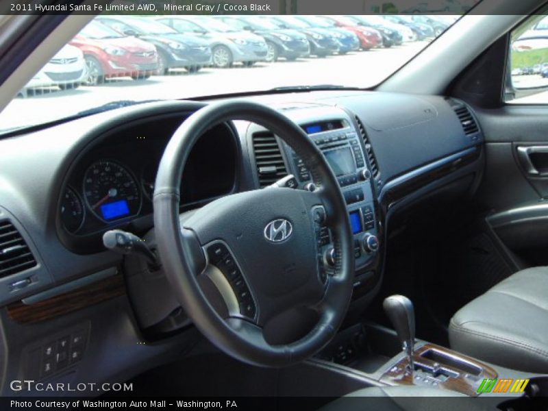 Mineral Gray / Cocoa Black 2011 Hyundai Santa Fe Limited AWD