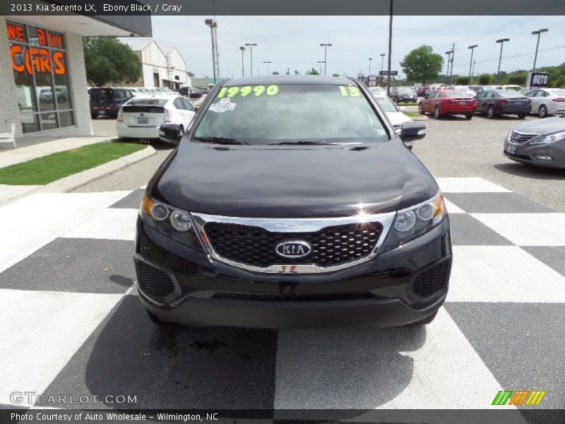 Ebony Black / Gray 2013 Kia Sorento LX