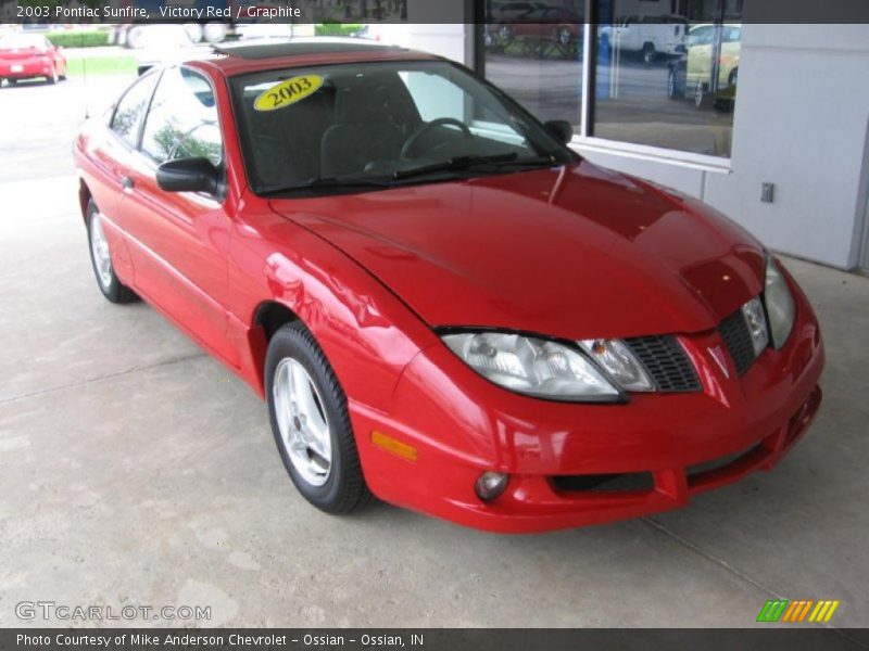 Victory Red / Graphite 2003 Pontiac Sunfire