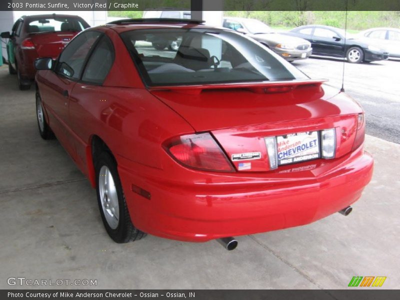 Victory Red / Graphite 2003 Pontiac Sunfire