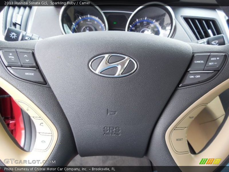 Sparkling Ruby / Camel 2013 Hyundai Sonata GLS