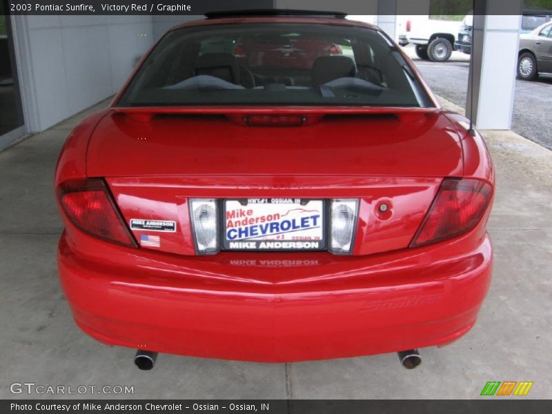 Victory Red / Graphite 2003 Pontiac Sunfire