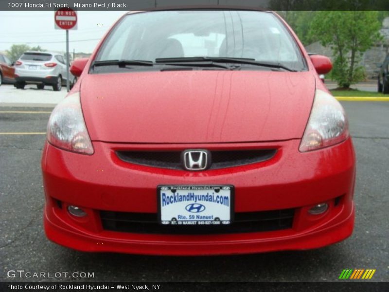 Milano Red / Black 2007 Honda Fit Sport