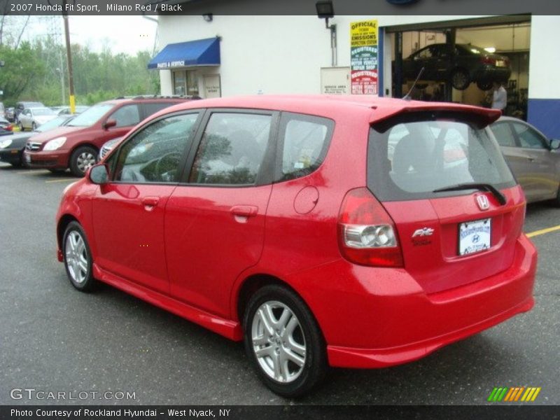 Milano Red / Black 2007 Honda Fit Sport