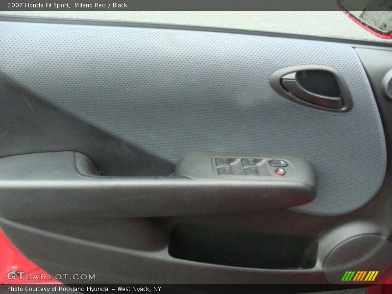 Milano Red / Black 2007 Honda Fit Sport