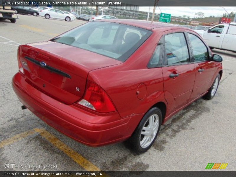 Sangria Red Metallic / Medium Graphite 2002 Ford Focus SE Sedan
