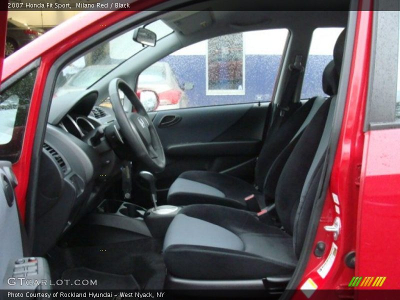 Milano Red / Black 2007 Honda Fit Sport