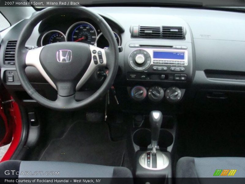 Milano Red / Black 2007 Honda Fit Sport