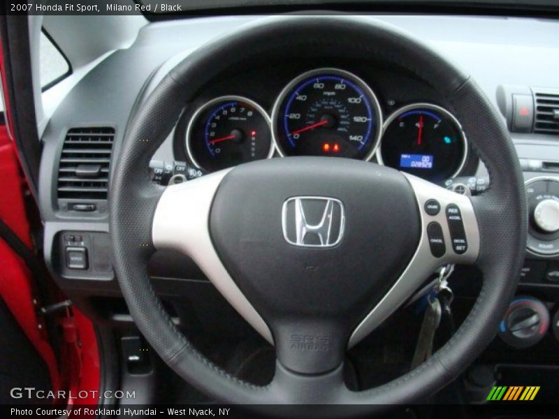 Milano Red / Black 2007 Honda Fit Sport