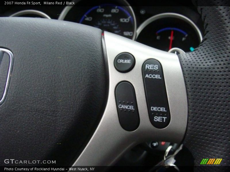 Milano Red / Black 2007 Honda Fit Sport